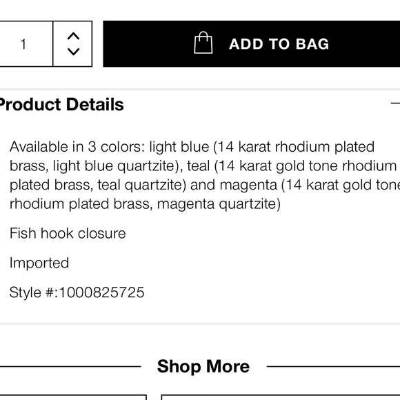 KENDRA SCOTT, Ashlyn Drop Earrings, color: light blue - Picture 2 of 4